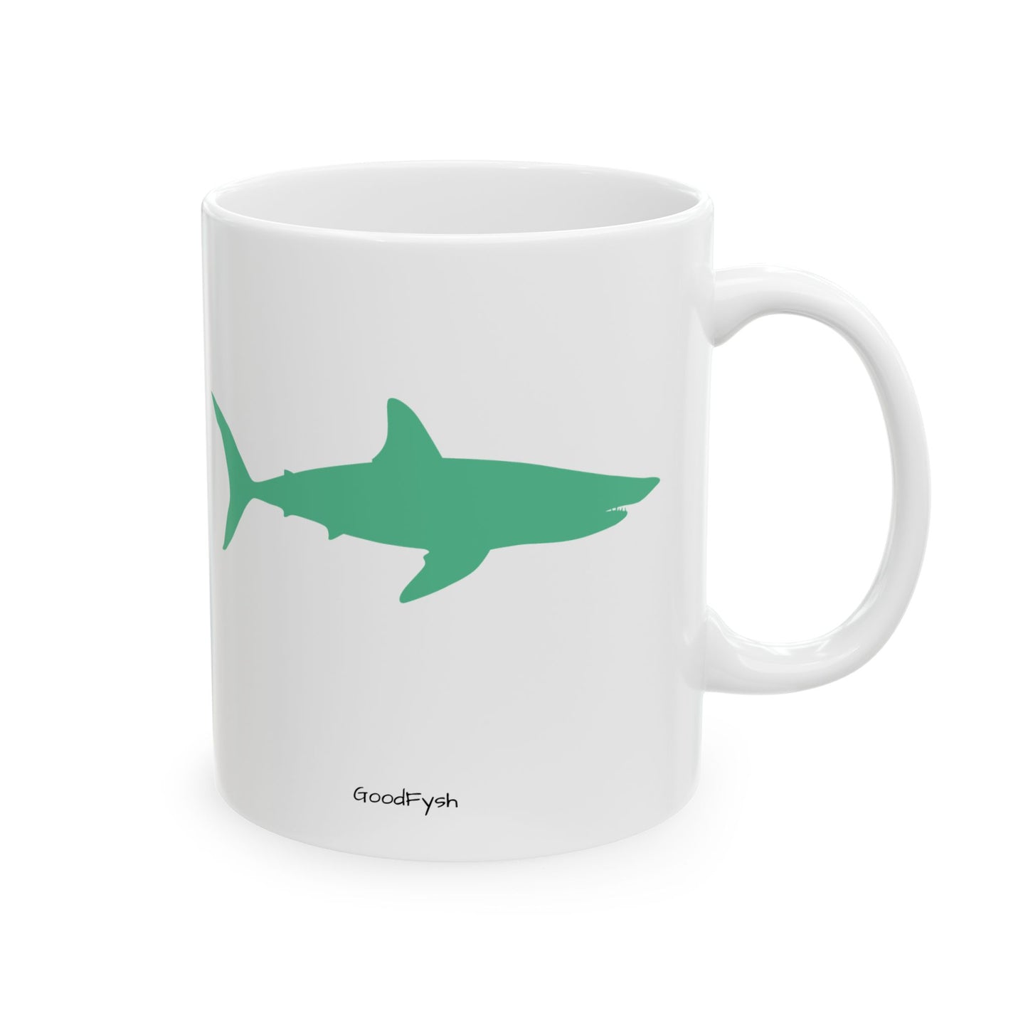 Green Mako Shark Mug