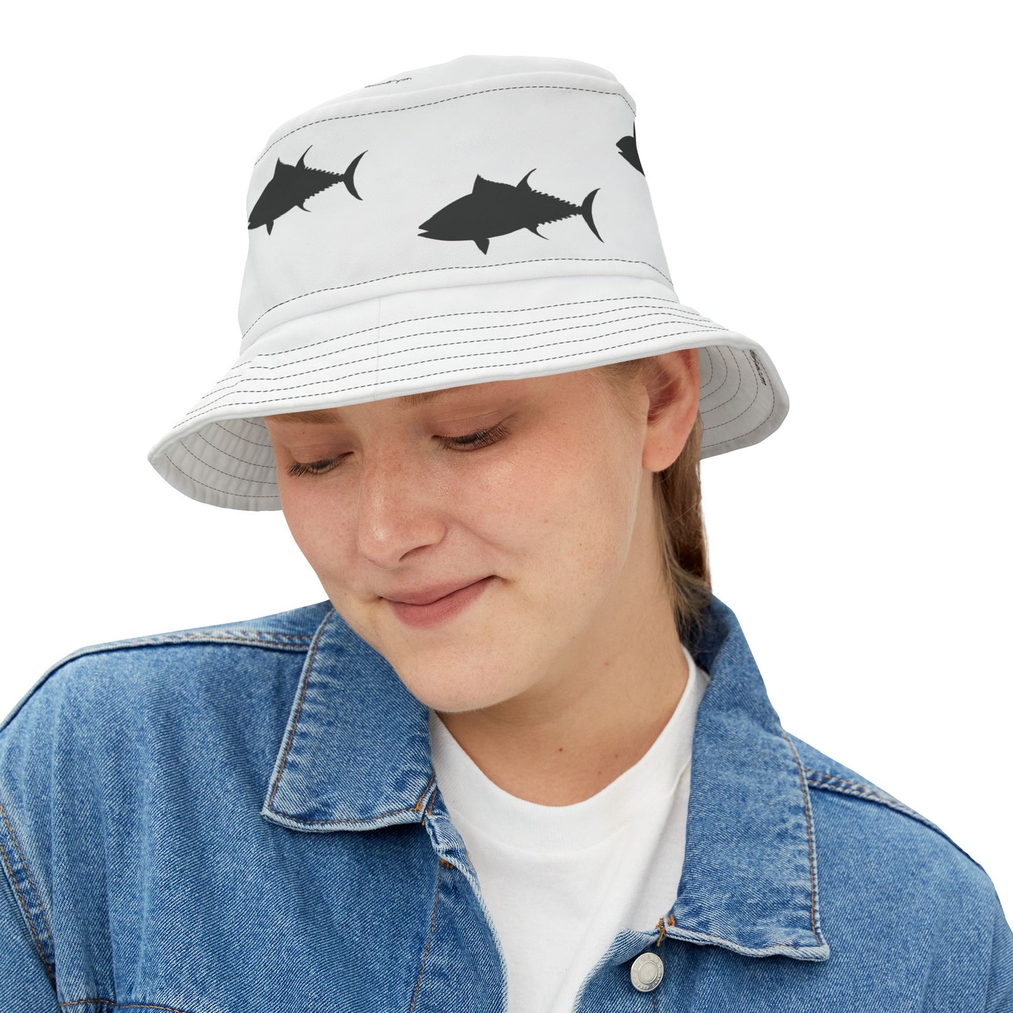 Blue Fin Bucket Hat